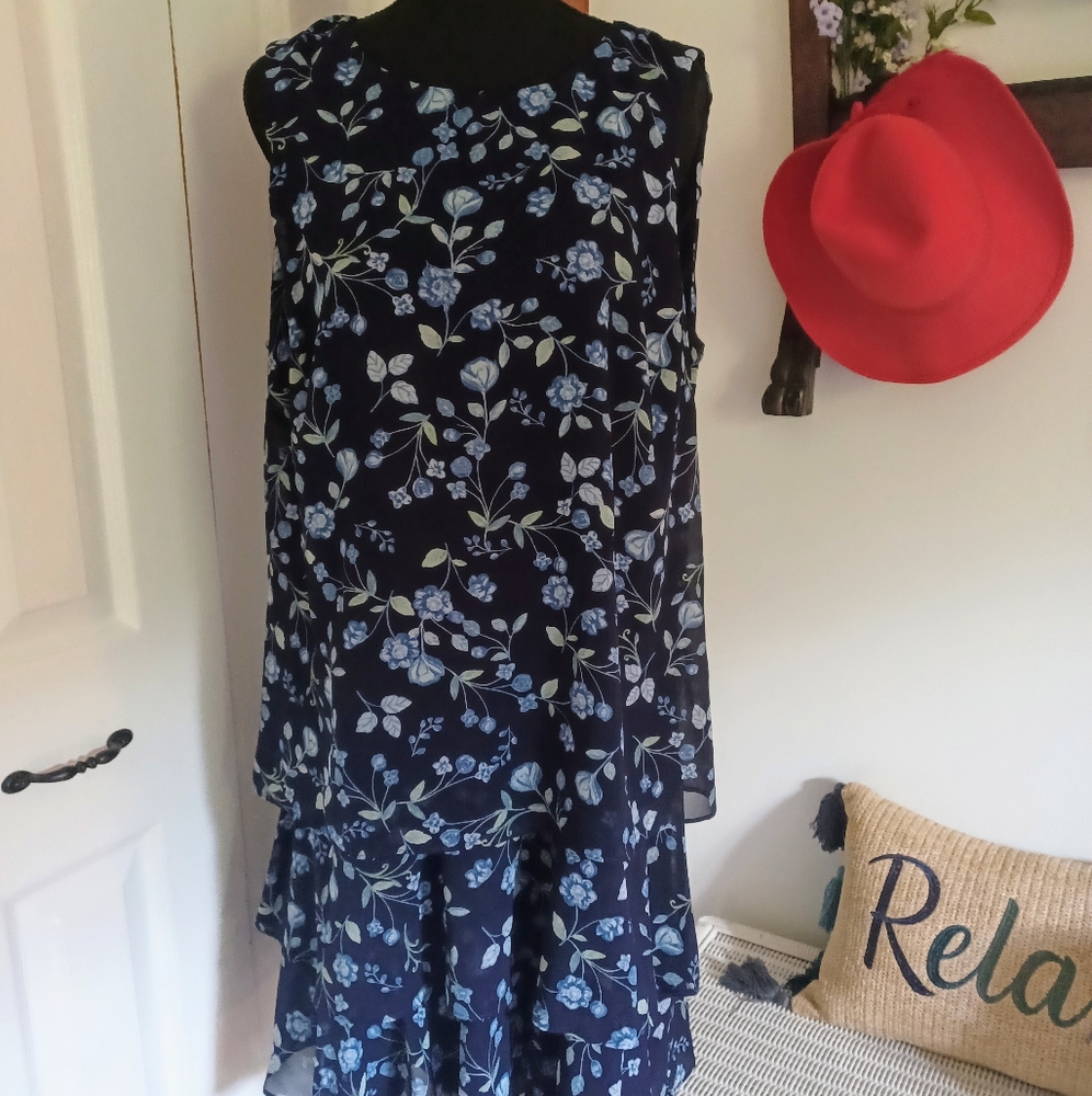 American Living Blue Hydrangea Dress